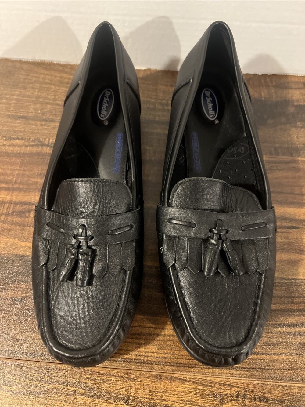 Dr. Scholls Women's 10W Leather Tassel Loafers Double Air-Pillo Insoles